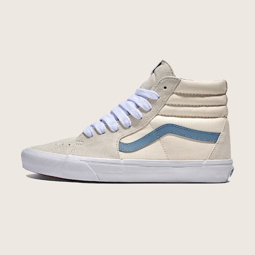 NEW* Vans Sk8-Hi Shoe Cream / Citadel Blue with Box